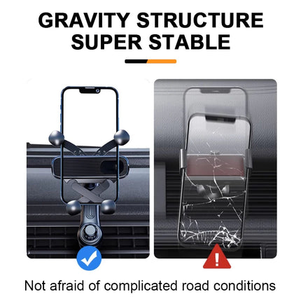 Car Vent Phone Holder Gravity Telescopic Mount 360 Rotation by zapcart