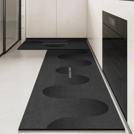 Pvc Kitchen Carpet Non-slip Oil-proof Rug Waterproof Leather Floor Mat Modern Long Strip Carpets Alfombra De Cocina 주방 미끄럼 방지 카펫 by zapcart