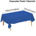 Choice Disposable Tablecloth Solid Color For Home Parties by zapcart