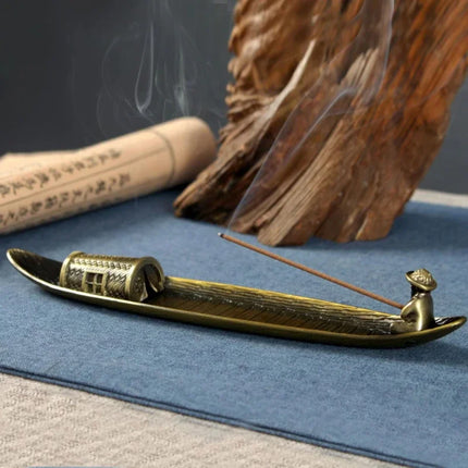 Choice Japanese Style Incense Holder Boat For Men Calming by zapcart