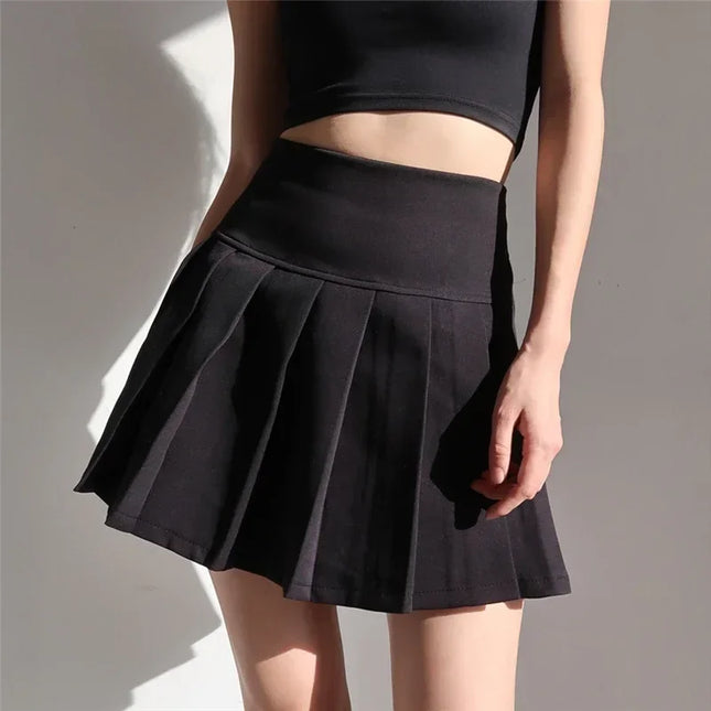 Hotsweet Y2K Style High Waist Pleated Mini Skirt For Women by zapcart
