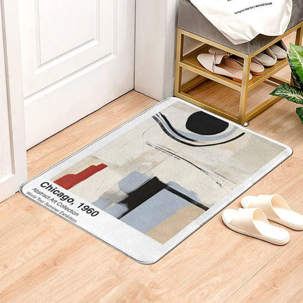 CN Fujian Morandi Abstract Door Mat Non Slip Absorbent Home by zapcart