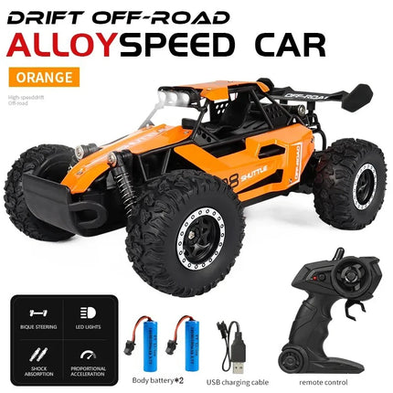 Kids RC Car 1 16 2WD Off Road LED Light 2 4G High Speed by zapcart