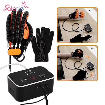 Upgraded Left Right Hand Massage Rehabilitation Robot Gloves Device for Stroke Hemiplegia Hand Function Recovery Finger Trainer by zapcart