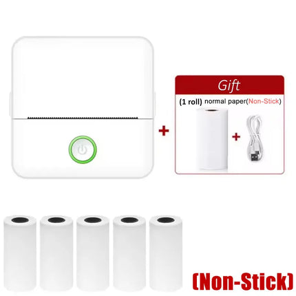X6 Mini Pocket Label Printer Bluetooth Inkless Students by zapcart