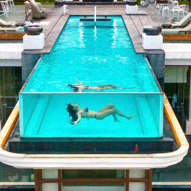 Grandview Transparent Window Pool Container Aboveground by zapcart