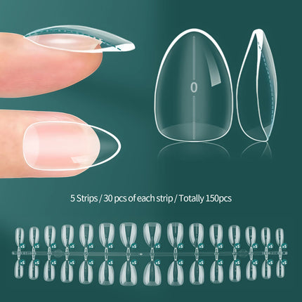Nailpop Instant Apex Nail Tips Pro Thick Extensions DIY by zapcart