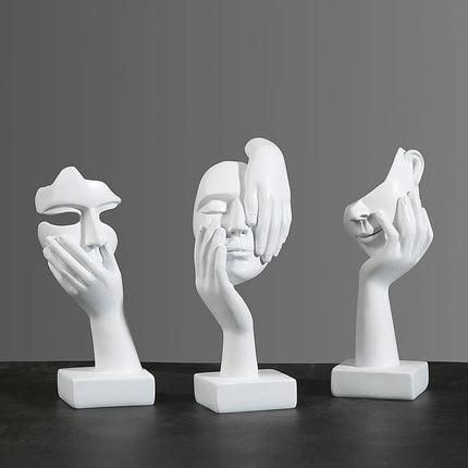 Choice Resin Abstract Mask Figurine Home Office Decor by zapcart