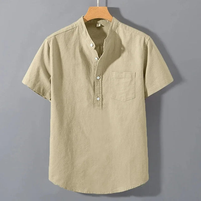 Animal Game Men Short Sleeve Tshirt Breathable Stand Collar by zapcart