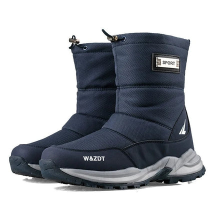 Verktaka Men Winter Snow Boots Zipper Non Slip Keep Warm by zapcart