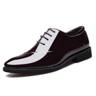 Leather Shoes For Men COZOK Shiny Patent Formal Wedding by zapcart