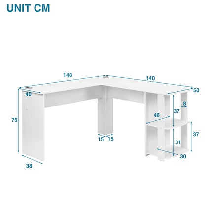 General Use L Shaped Desk For Gaming And Office Storage by zapcart