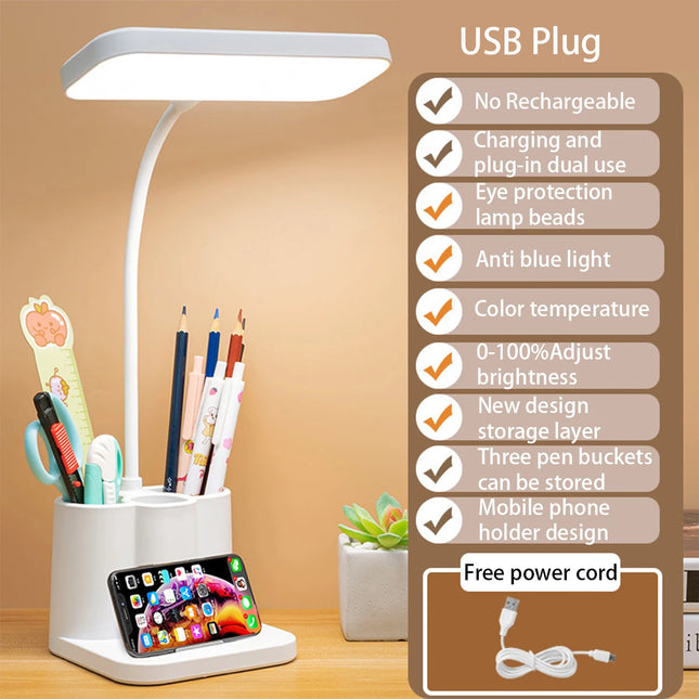 Zapcart USB LED Desk Lamp For College Students Eye Care