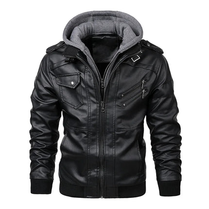 Men's Leather Jackets PU Leather Motorcycle King Billion by zapcart