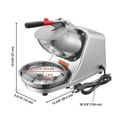 TYCUGAF Shaved Ice Machine 2200RPM Prevent Splash For Home by zapcart