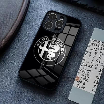 Sport Car Phone Case For iPhone Glass Frame RRomeos by zapcart