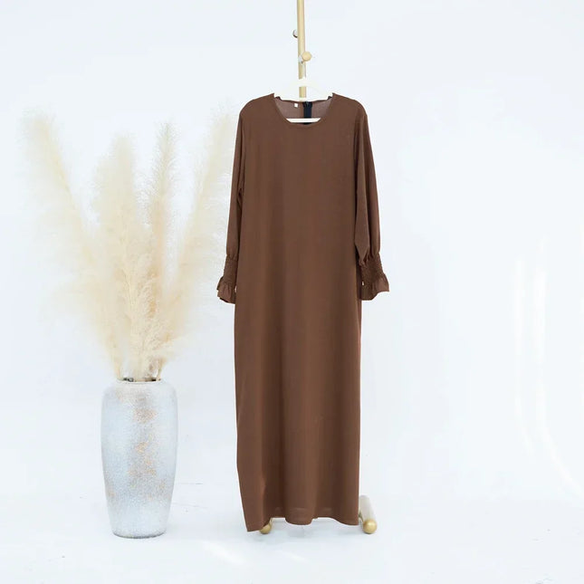 Abaya Dress For Muslim Women Elegant Long Sleeve Ramadan by zapcart