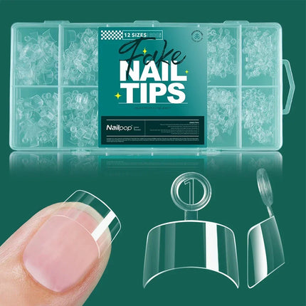 Nailpop Soft Gel X Nail Tips Full Cover Set For Home Mani by zapcart