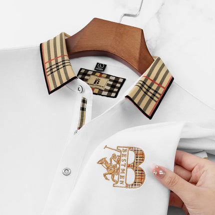 CN Jiangxi Mens Polo Shirt Luxury Embroidered Anti Wrinkle by zapcart