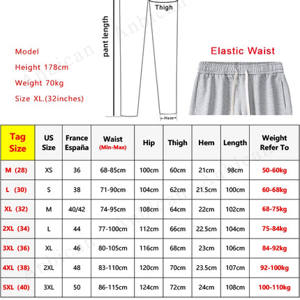 Anbican Mens Sweatpants Korean Fashion Drawstring Wide Leg by zapcart