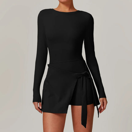 SwelteringCN Women Yoga Jumpsuit Long Sleeve Romper Elite by zapcart