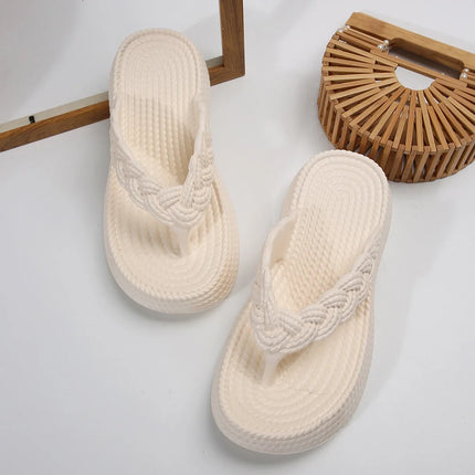 Vdeosmapcn Women Platform Wedge Sandals Cozy Beach Slides by zapcart