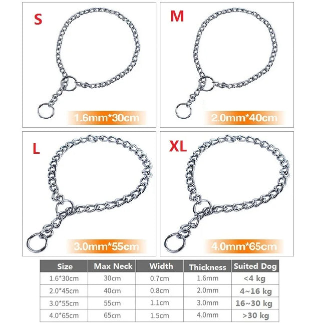 GuangdongChoice Stainless Steel Slip Chain Collar For Dogs by zapcart