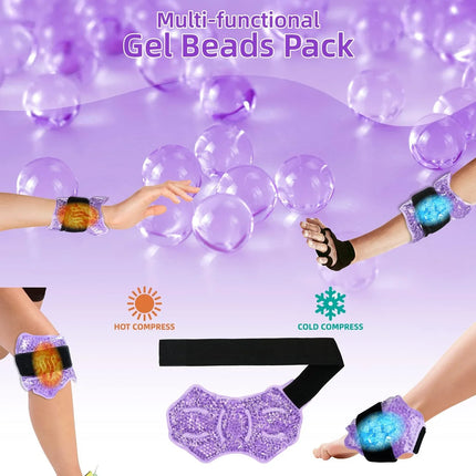 Choice Ankle Ice Pack Wrap Reusable Gel Bead Cold Relief by zapcart