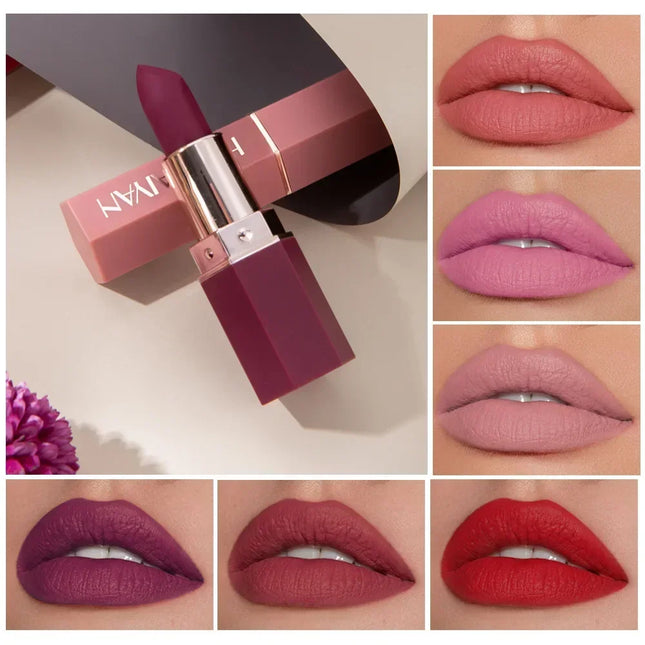 Nude Matte Lipstick Waterproof Long Lasting For Women by zapcart