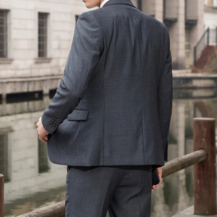 CN Sichuan Mens Premium Slim Fit Wedding Two Piece Set by zapcart