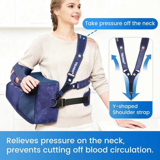 VELPEAU Shoulder Abduction Sling with Multi-angle Pillow, Shoulder Brace for Rotator Cuff Surgery and Post-Surgery Support by zapcart
