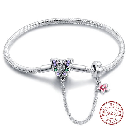IQMAC Original Sterling Silver 925 Charm Bracelet For Women by zapcart