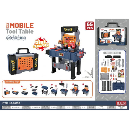 Kids Tool Bench Realistic Transformable Set For Ages 3 To 5 by zapcart
