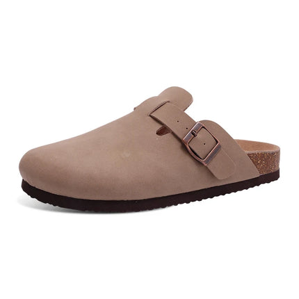 Kidmi Womens Genuine Suede Clogs With Soft Footbed by zapcart