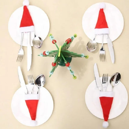 Choice Christmas Cutlery Bag Holder Tableware Decor by zapcart