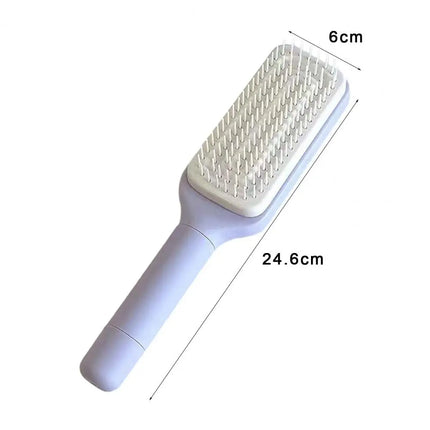 Rotating Comb Long Handle Anti Static Scalp Massage Women by zapcart