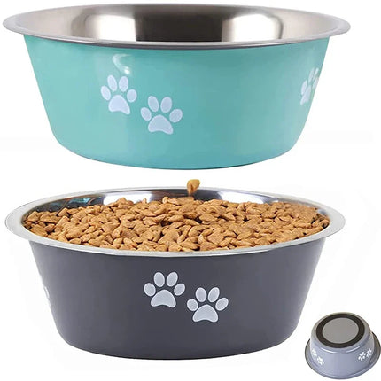 Boussac Elevated Stainless Steel Dog Bowls For Medium Dogs by zapcart