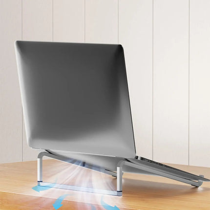Aluminum Laptop Stand Height Increase Folding Anti Slip by zapcart