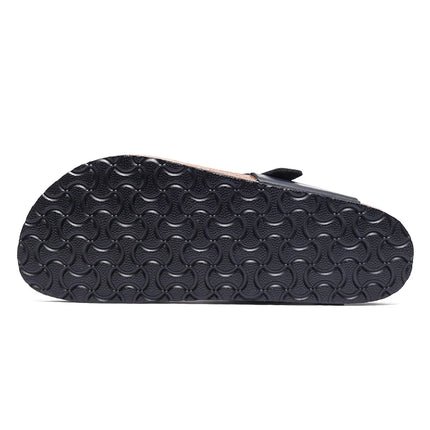 Shinefull Mens Leather Flip Flops Non Slip Durable Outdoor by zapcart
