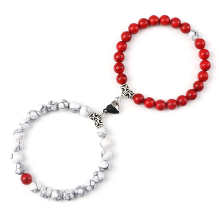 Reliatonny Natural Stone Beads Bracelet For Lovers Magnet by zapcart