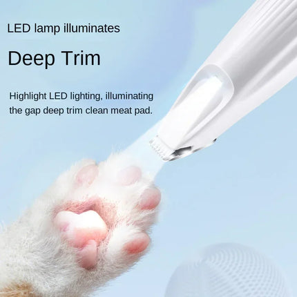Portable Pet Nail Grinder With Led Light Cordless Groomer by zapcart