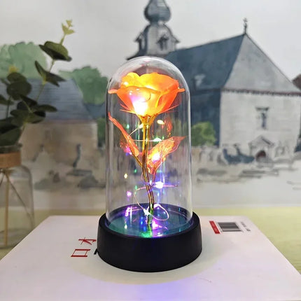 Artificial Rose LED Light Gift For Girlfriend Valentines Day by zapcart