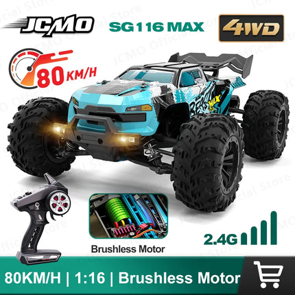 SG116MAX High Speed Brushless 4WD RC Car For Professionals by zapcart