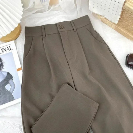 Women Harem Pants Elastic High Waist Black Office Trousers by zapcart