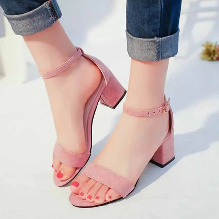 Women Pumps Summer Heels Peep Toe Comfort All Day Wear by zapcart
