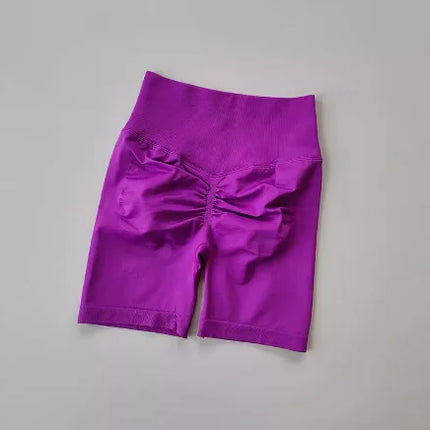 Women Yoga Shorts High Waist Tummy Control Quick Dry by zapcart