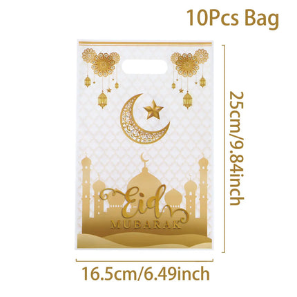 QIFUCN Eid Mubarak Gift Bags Plastic Treat Muslim Ramadan by zapcart
