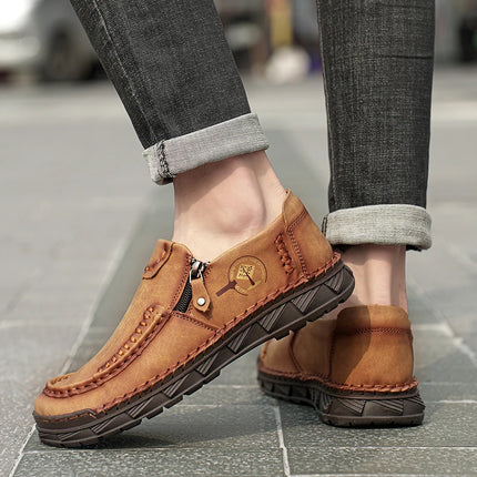 Materswe Mens Casual Loafers Thick Soles Breathable Shoes by zapcart
