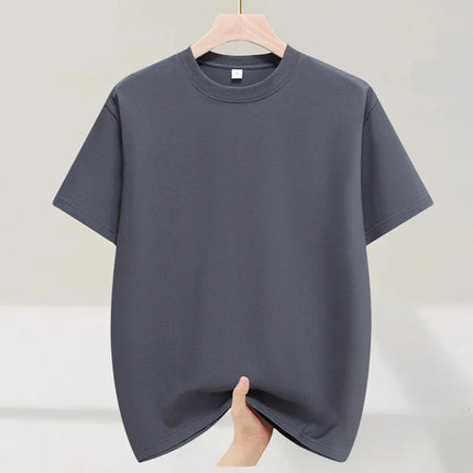MuLSCN Men Cotton T Shirts Summer Breathable Plus Size by zapcart