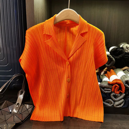 Miyake Short Jacket Cardigan Lightweight Summer Office Wear by zapcart